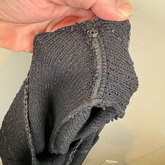 Vintage 1940s Knit Dress Black Boucle Hand Loomed‎ Snyderknit Size Small? - Picture 12 of 12